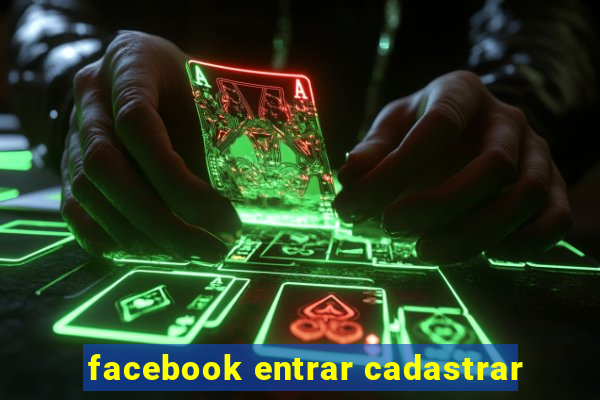 facebook entrar cadastrar